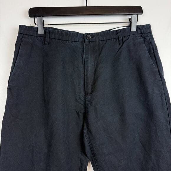 HOPE Stockholm Kristy Trouser Pants Lyocell Linen Black - Womens 40 / Mens 50 - Picture 2 of 8